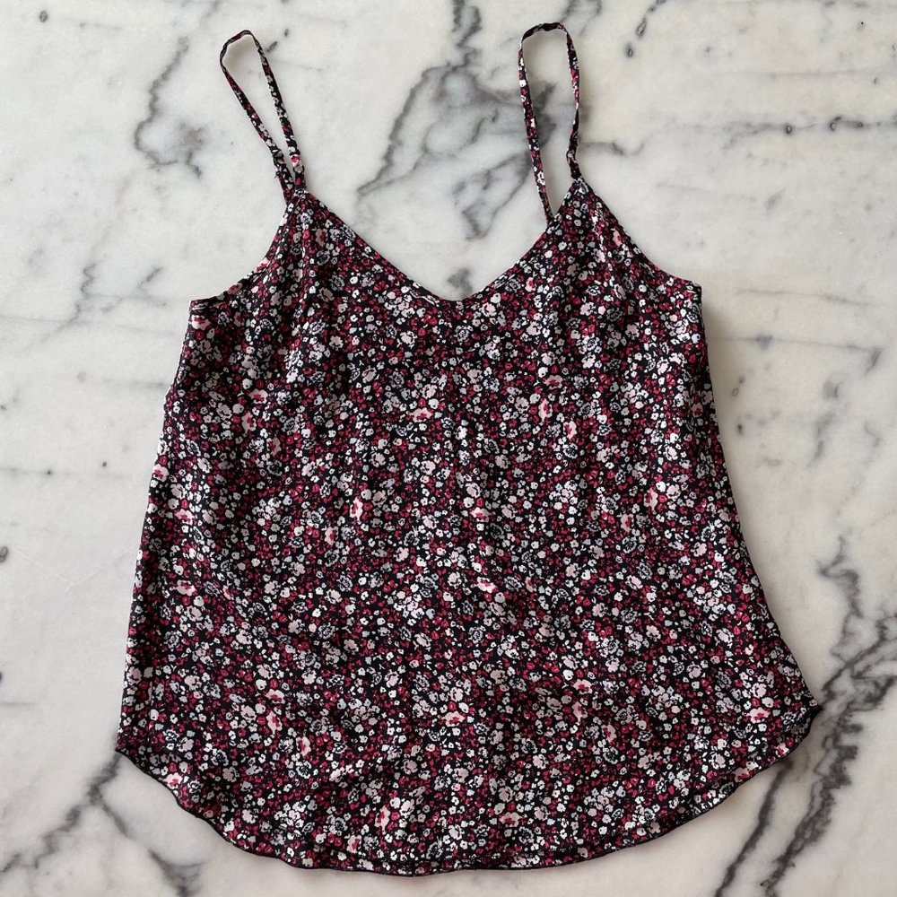 Aritzia Silk Floral Camisole